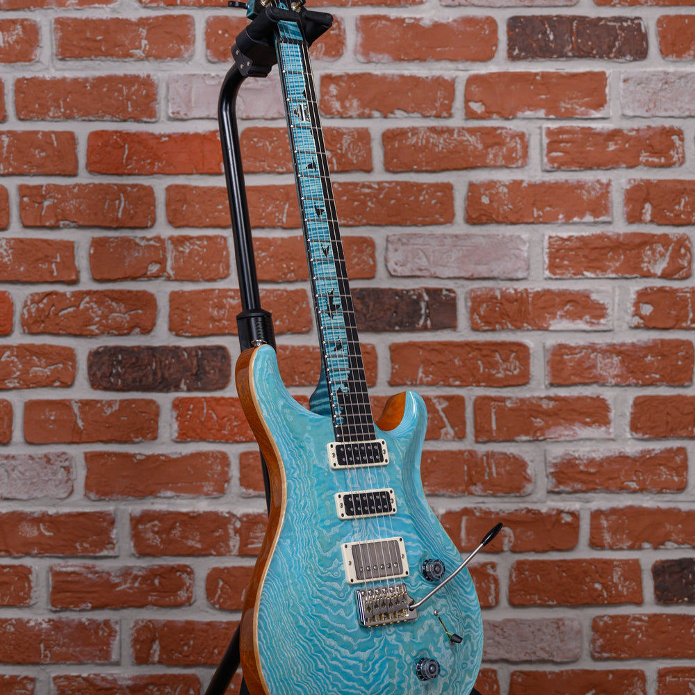 
                      
                        PRS Private Stock #9603 Studio White Ash Top in Sky Blue Wash with White Grain Fill 2022 w/OHSC
                      
                    