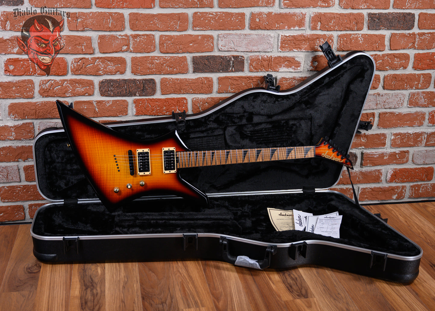 Jackson USA Custom Shop Limited Edition KE2H Roasted TOM Kelly Flame Maple Top in 3-Tone Sunburst 2025 w/OHSC