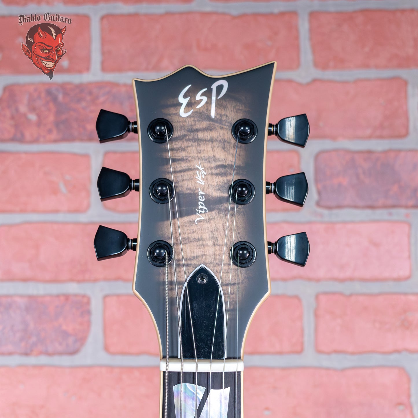 ESP USA Custom Shop Viper Figured See Thru Black Sunburst 2024