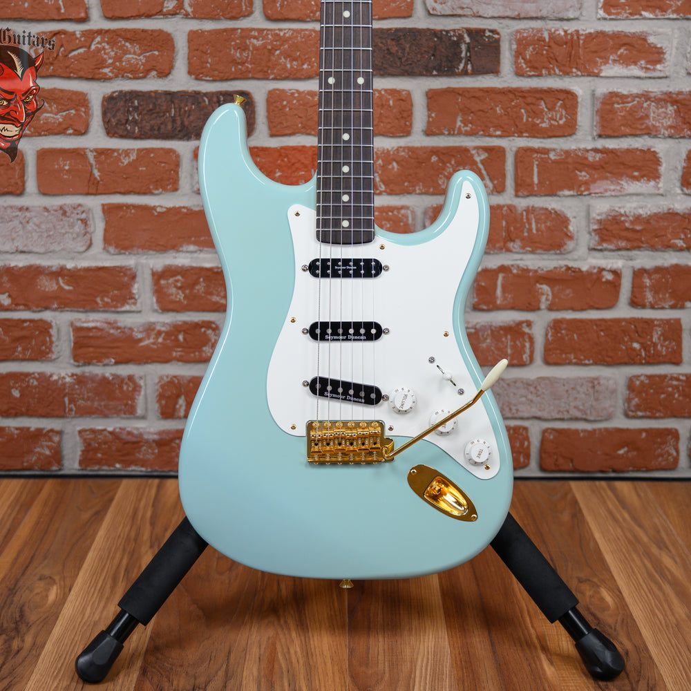 Fender/Allparts Partscaster/Stratocaster Daphne Blue 2023 w/Hard Shell Case