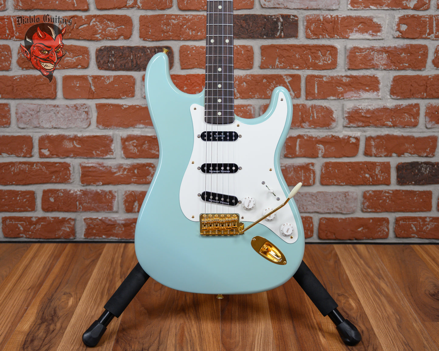 Fender/Allparts Partscaster/Stratocaster Daphne Blue 2023 w/Hard Shell Case