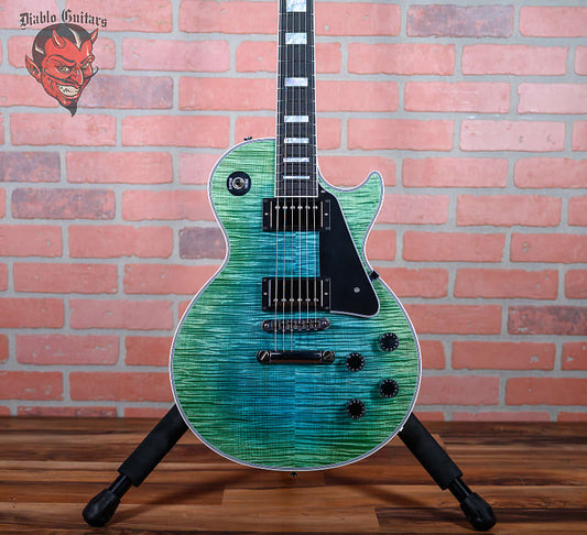 Gibson Custom Shop 70th Anniversary Les Paul Custom Made to Measure 5A Flame Maple Top Aurora Borealis Burst 2022 w/OHSC