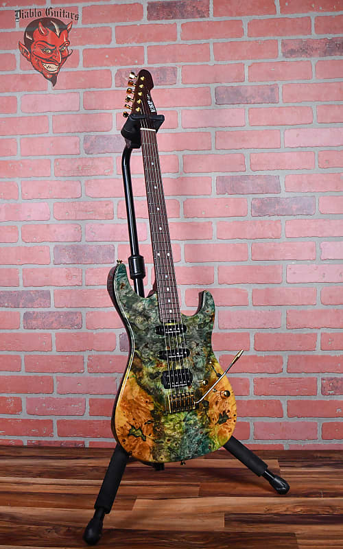 ESP S20-02 Snapper CTM Spot Model One of a Kind Buckeye Burl Epoxy Resin Top Natural Japan 2019 w/OHSC