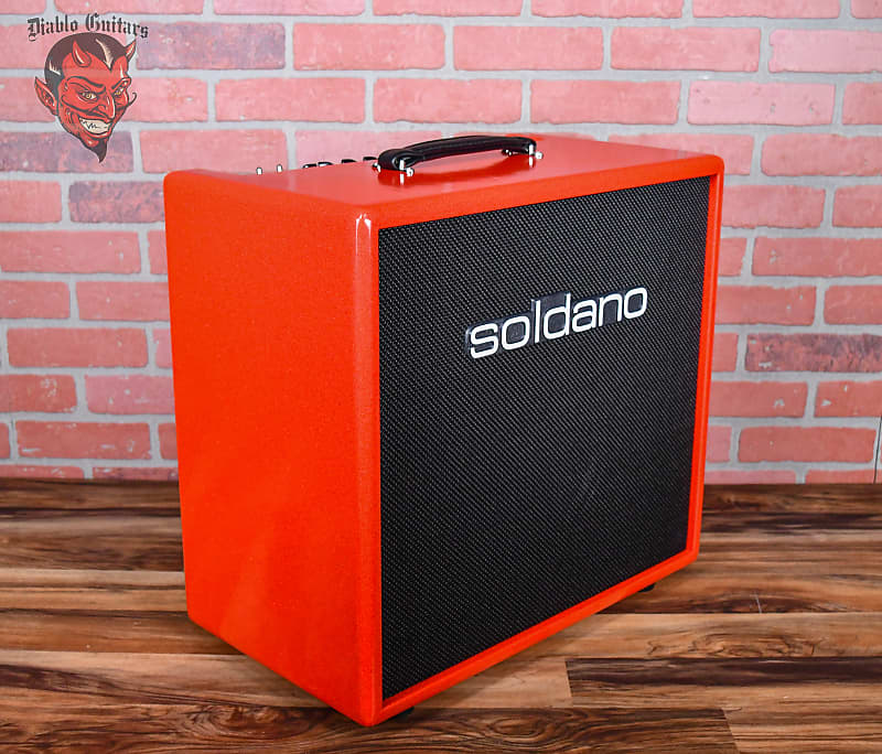 Soldano Custom Shop SLO30 30watt All Tube 112 Combo Red Sparkle Tolex with Black Grill and Black Chicken Head Knobs