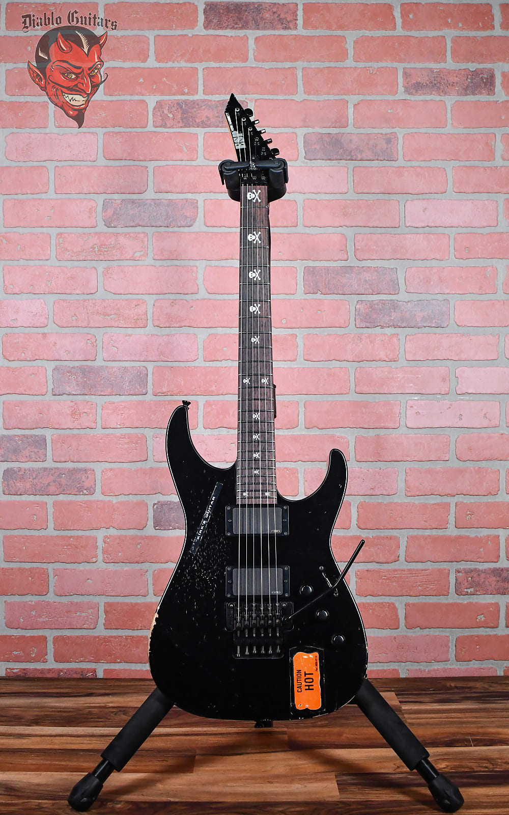 ESP KH-2 Vintage Kirk Hammett Signature Distressed Black 2022 w/OHSC