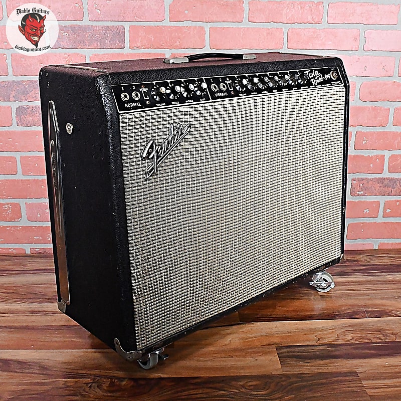 Fender Vintage 1967 Twin Reverb Blackpanel 2 x 12" 85 Watt Combo Amp Stock Iron and Speakers