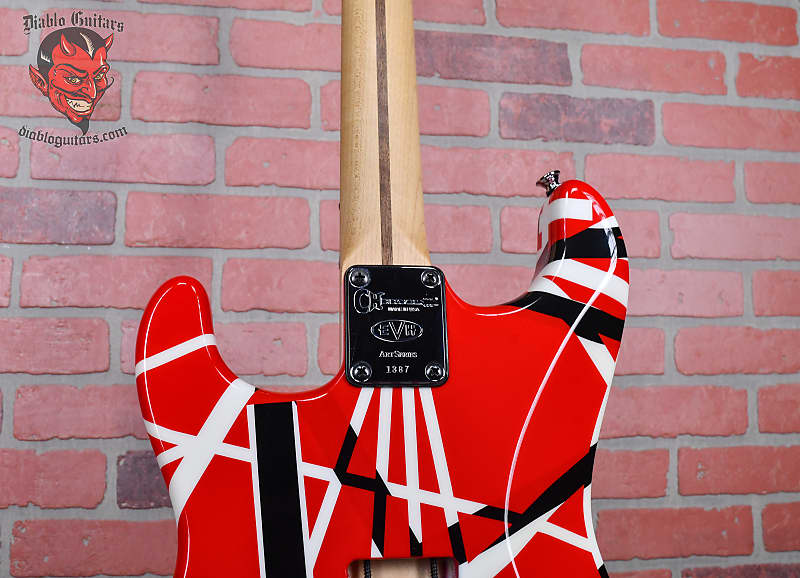 Charvel USA EVH Art Series Red / White / Black Stripes 2005 w/OHSC