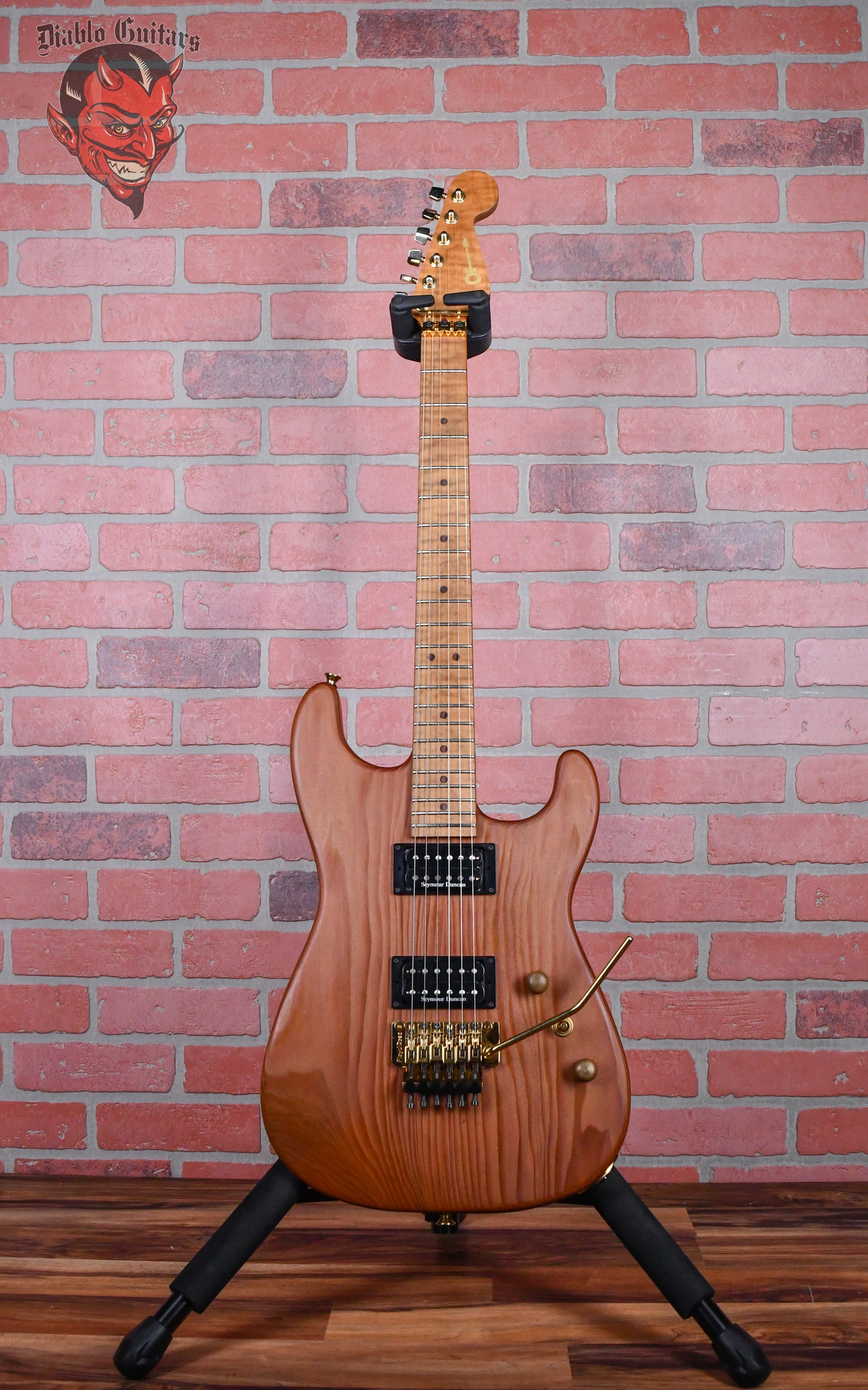 Charvel USA Custom Shop Music Zoo Exclusive Carbonized Recycled Redwood San Dimas Natural Oiled 2012 w/hardshell Case