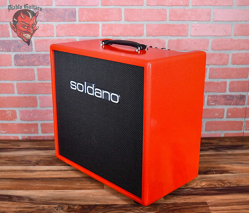 Soldano Custom Shop SLO30 30watt All Tube 112 Combo Red Sparkle Tolex with Black Grill and Black Chicken Head Knobs