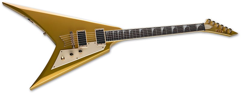 
                      
                        ESP LTD KH-V Kirk Hammett Signature Guitar Metallic Gold 2023 w/OHSC
                      
                    