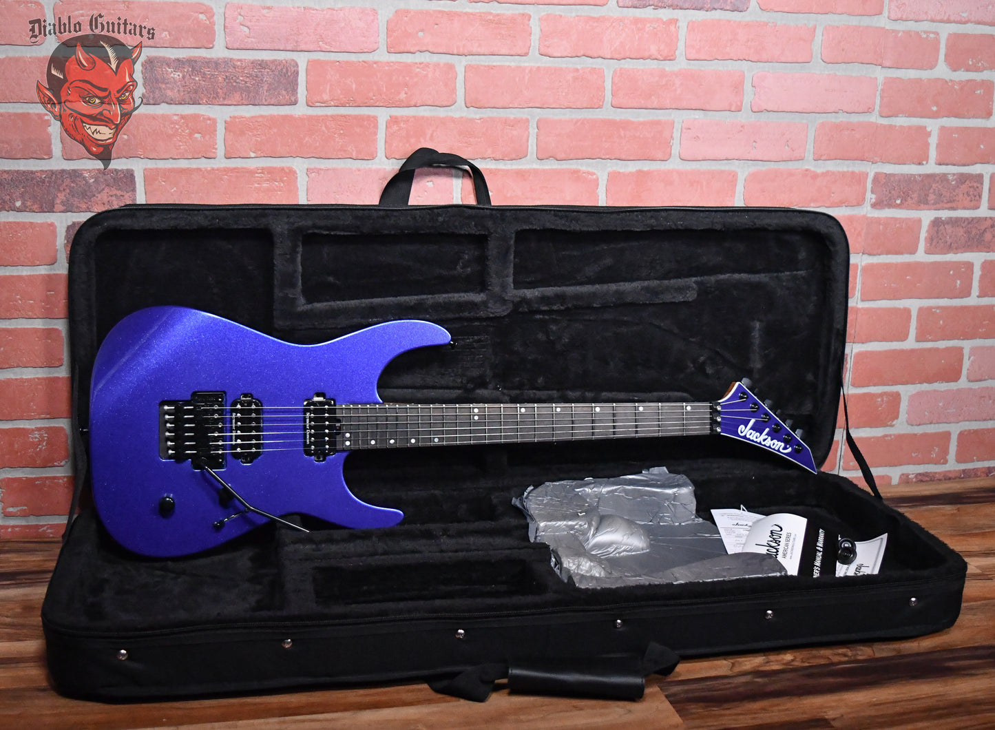 Jackson American Series Virtuoso Mystic Blue 2023 w/Original Foam Core Case