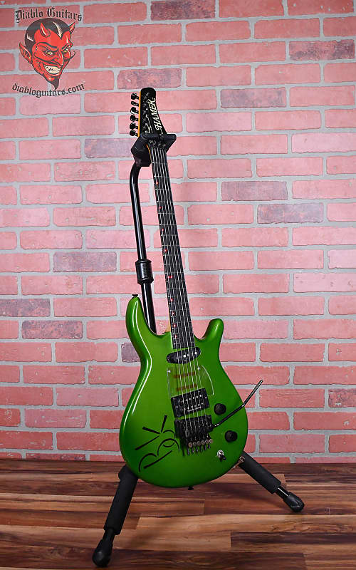 Hamer USA SS2 “BK” Custom Steve Stevens Signature Metallic Green with Black  “BK” Lettering 1987 w/OHSC