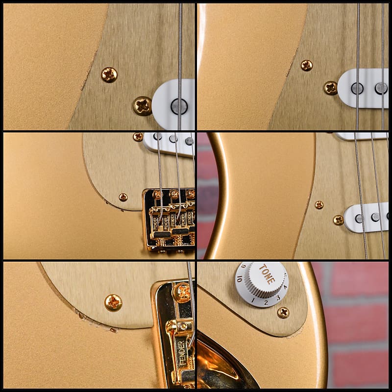 
                      
                        Fender Custom Shop HLE Homer Haynes Limited Edition ‘57 Strat #355 of 500 Metallic Gold #355 of 500 W/OHSC
                      
                    