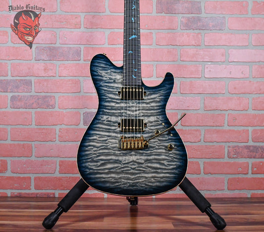 Sugi DS496E 6A Quilted Maple Top Deep Pale Blue 2022 w/OSSC