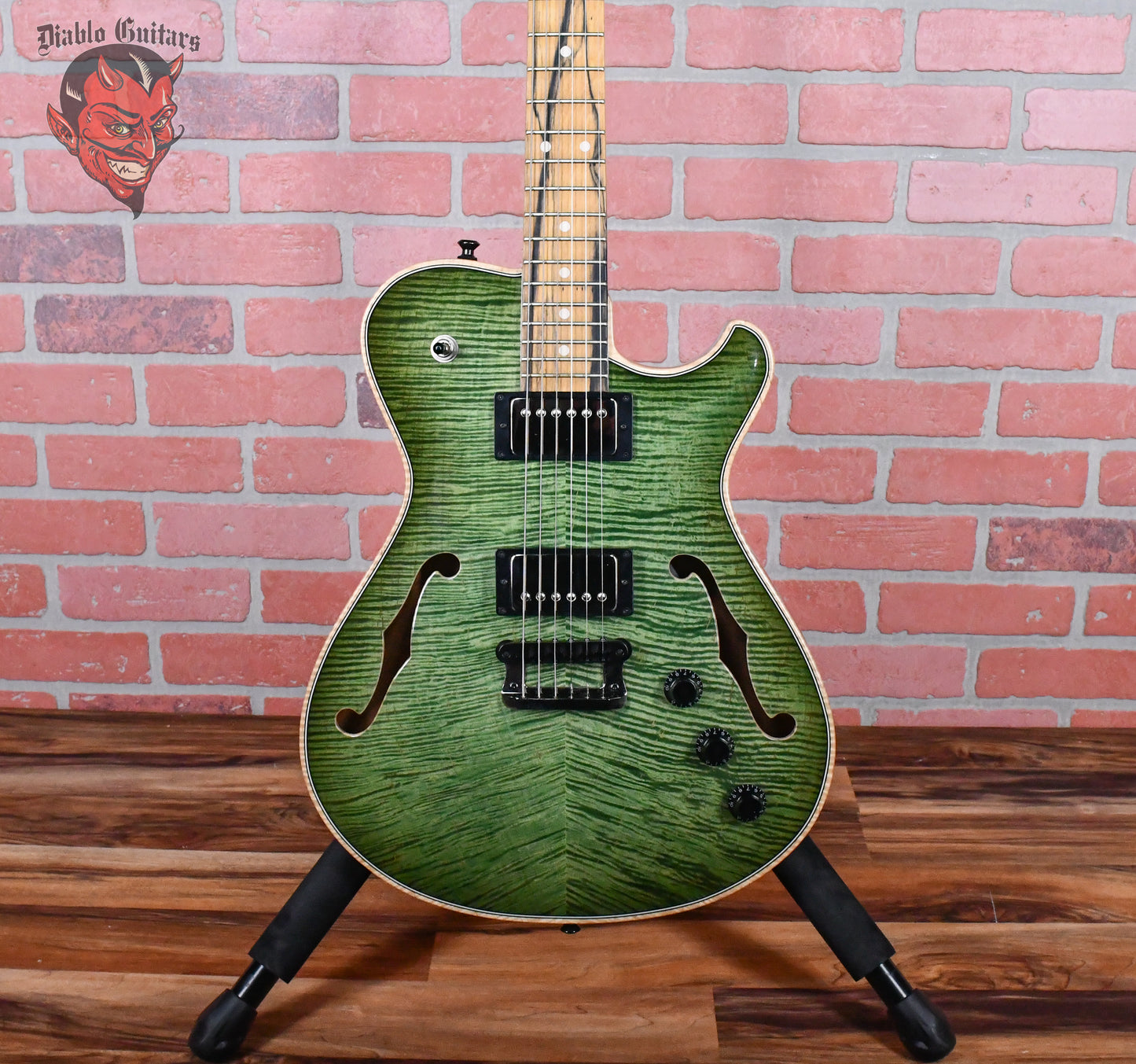 Knaggs Chena Tier 1 Flame Maple Top Dark Green Burst 2022 w/OHSC