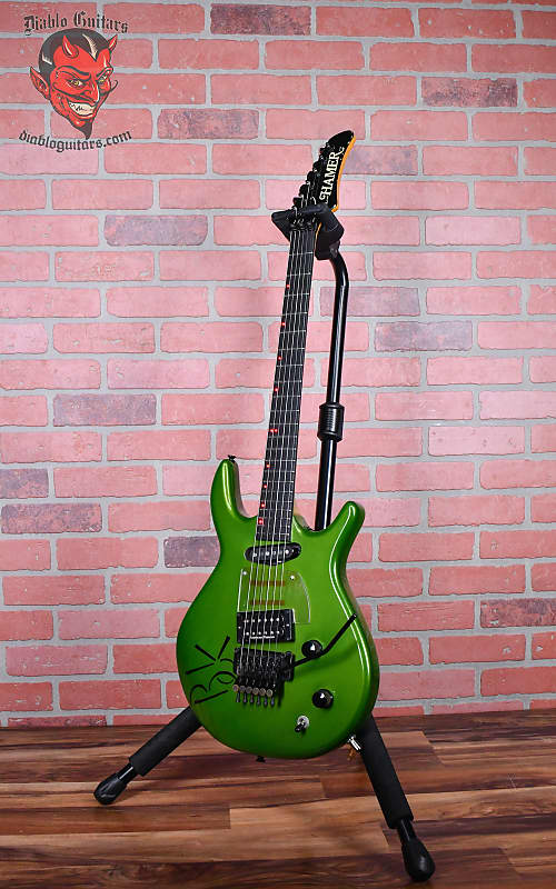 
                      
                        Hamer USA SS2 “BK” Custom Steve Stevens Signature  Metallic Green with Black “BK” Lettering 1987 w/OHSC
                      
                    