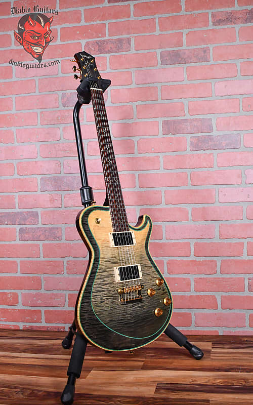 Knaggs Kenai Tier 2 #458 Curly Maple Top with Double Purfling Dusk/Onyx 2016 w/OHSC Built For and Owned by Dan Spitz