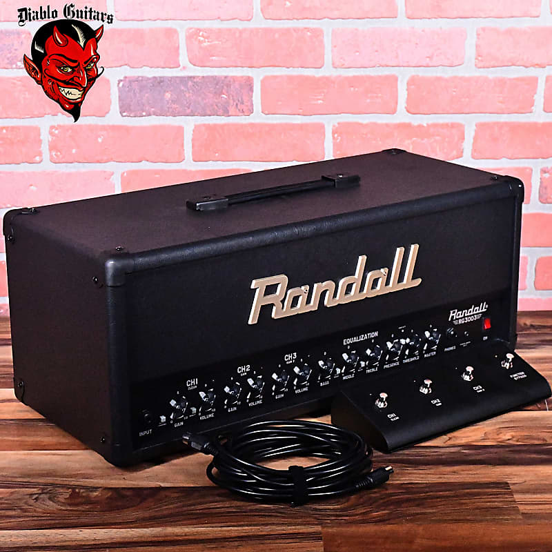 Randall RG3003H 300W 3 Channel Solid State Guitar Amp Head  2023 - Black