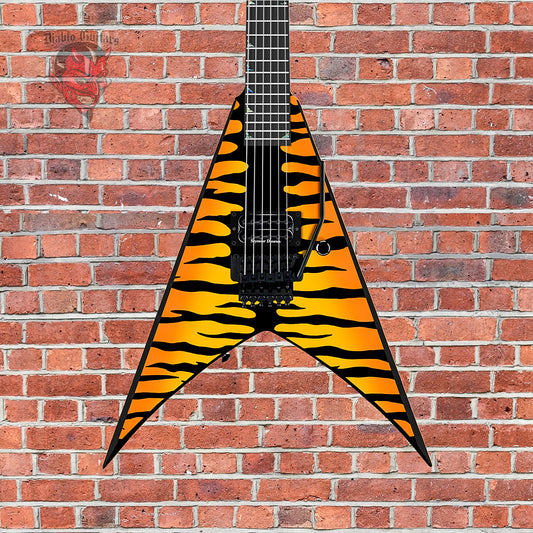 (Pre-Order) Jackson "Tiger King" USA Custom Shop King V KV-1H Bengal Tiger With Black Bevels 2025