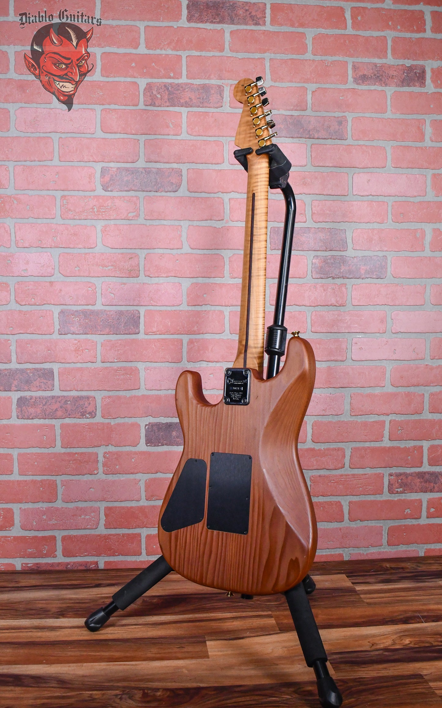 Charvel USA Custom Shop Music Zoo Exclusive Carbonized Recycled Redwood San Dimas Natural Oiled 2012 w/hardshell Case