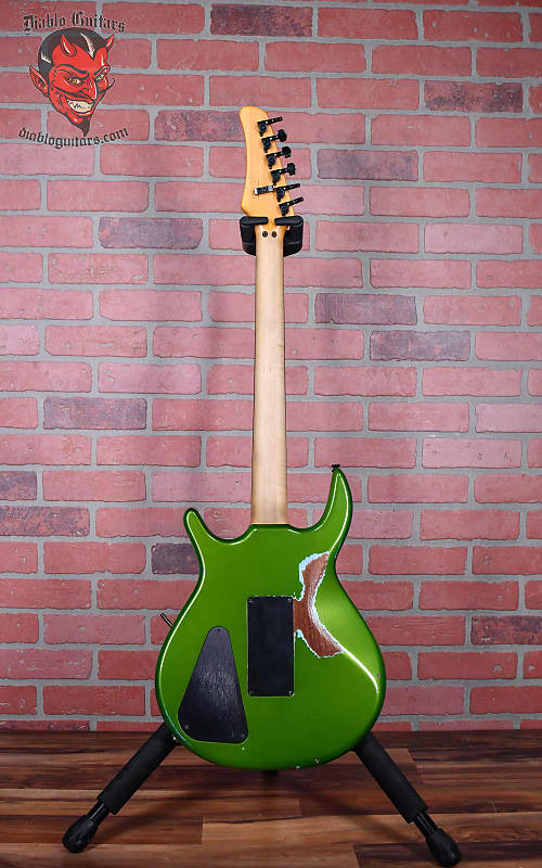 Hamer USA SS2 “BK” Custom Steve Stevens Signature Metallic Green with Black  “BK” Lettering 1987 w/OHSC