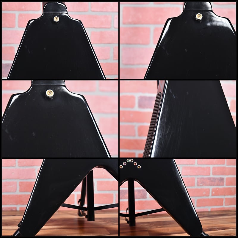 Gibson Heritage Series ‘58 Korina Flying V Ebony 1982 Wohsc Diablo Guitars 2439