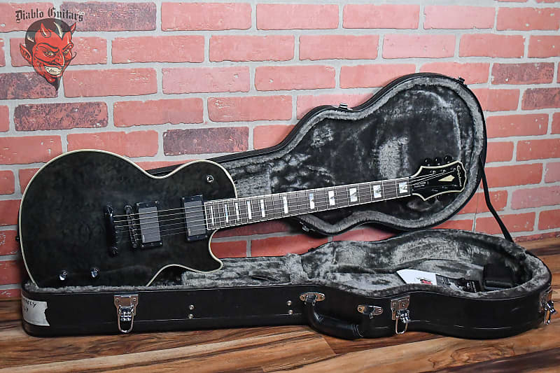 Epiphone Les Paul Custom Prophecy Midnight Ebony 2013 w/Hardshell Case