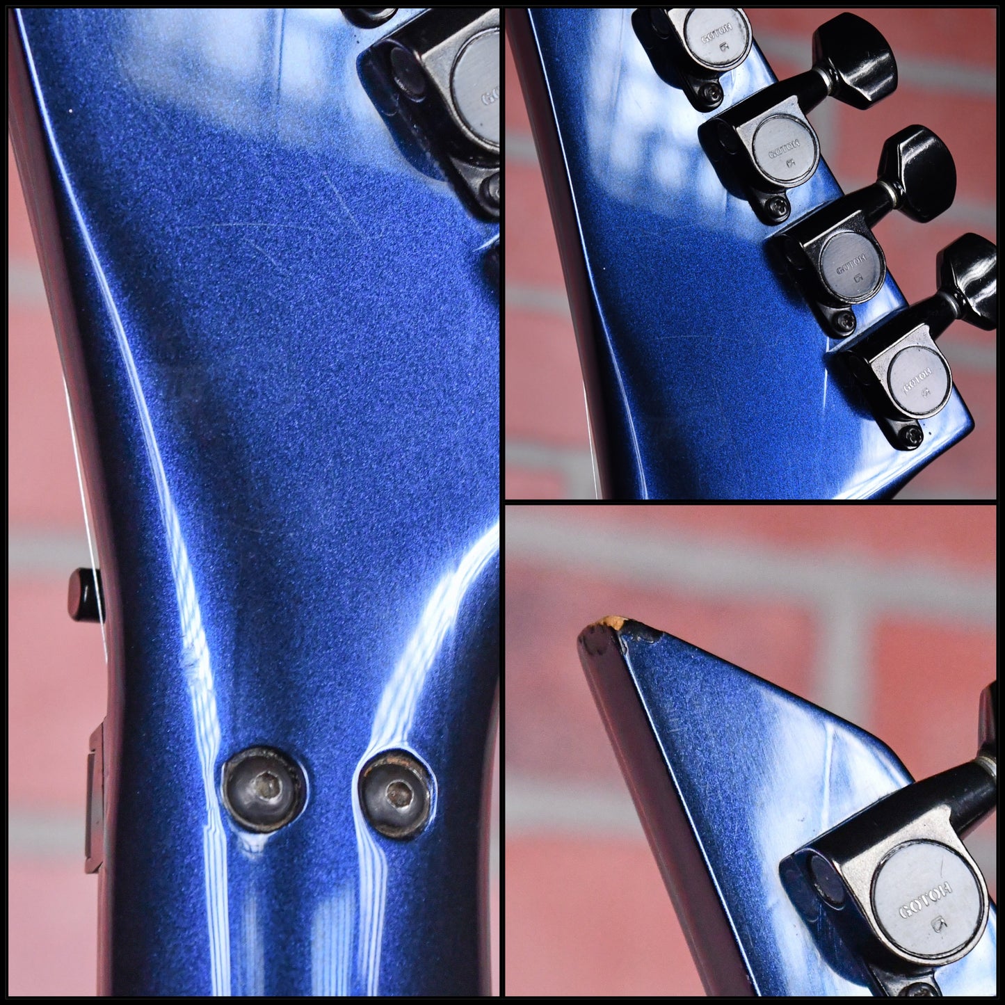 Jackson Custom Firebird One Off Employee Build Cobalt Blue Metallic 1987 w/Fitted Hardshell Case