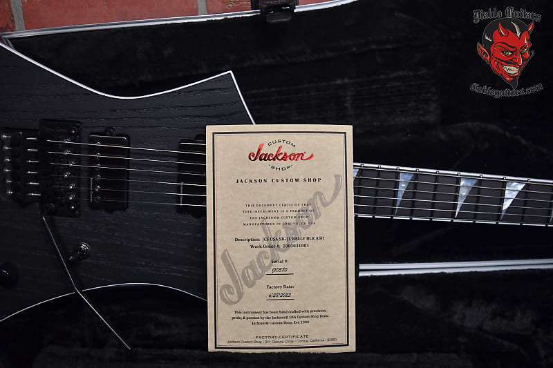 Jackson USA Custom Shop Jeff Loomis Signature Kelly Black 2023 w/OHSC (New B-stock)