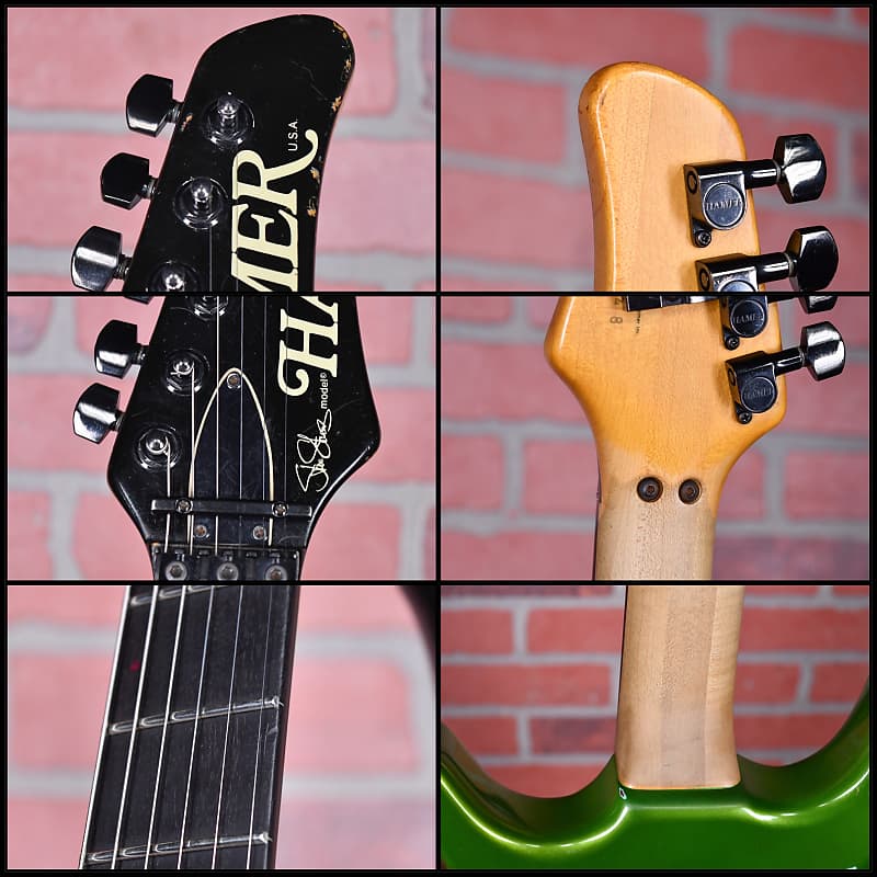 
                      
                        Hamer USA SS2 “BK” Custom Steve Stevens Signature  Metallic Green with Black “BK” Lettering 1987 w/OHSC
                      
                    