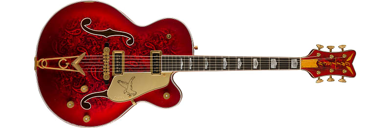 Gretsch Custom Shop USA G6136-55 Paisley Falcon 2024 - Paisley Kandy Apple Burst Relic Masterbuilt by Gonzalo Madrigal (Pre-Order)