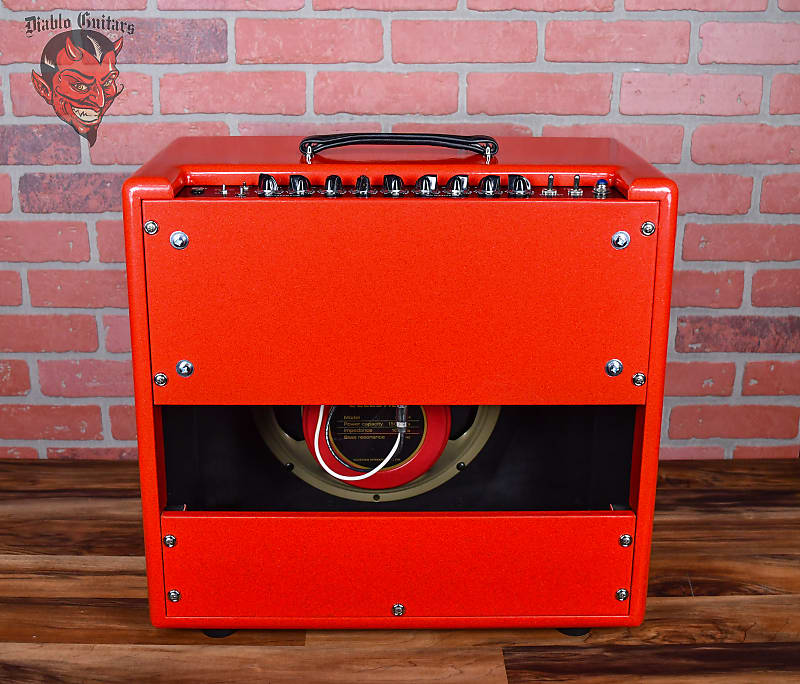 Soldano Custom Shop SLO30 30watt All Tube 112 Combo Red Sparkle Tolex with Black Grill and Black Chicken Head Knobs