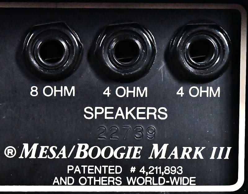 Mesa Boogie Vintage 1987 Blue Stripe Mark III 75 / 15 watt Simul-Class Custom Blue Tolex Box