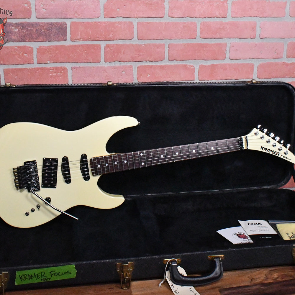 Kramer Focus 6000 1985-1987 White w/OHSC