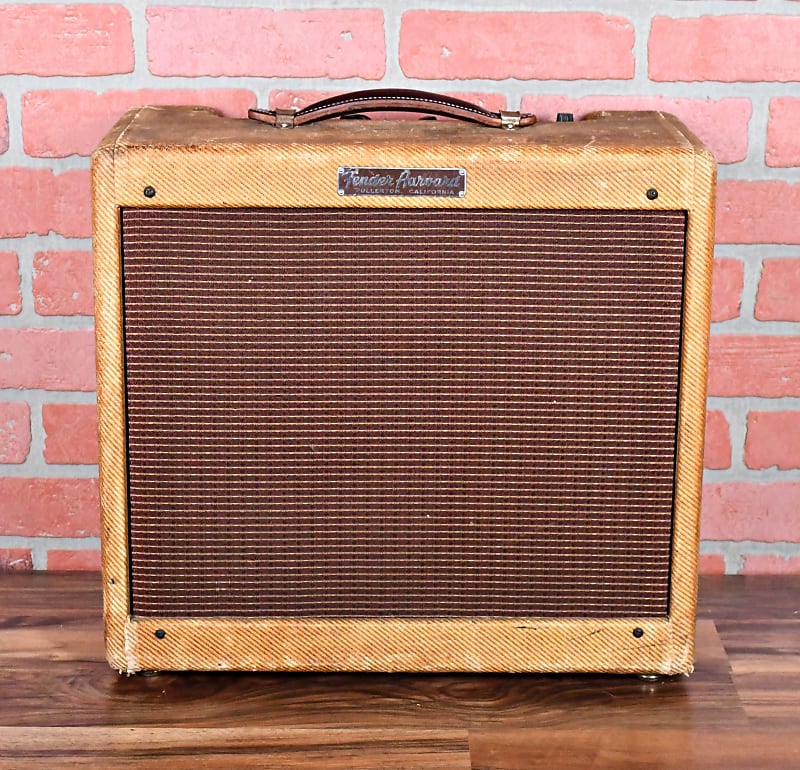 Fender Vintage 1958 Harvard Tweed 5F10 Circuit 1 x 10" 10 Watt Narrow Panel Amp RARE!