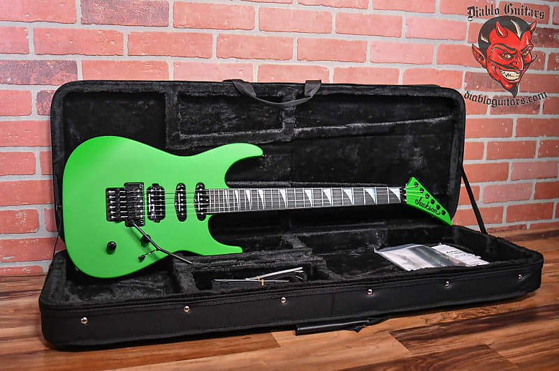 Jackson American Series Soloist SL3 Satin Slime Green 2022 w/Softshell Case