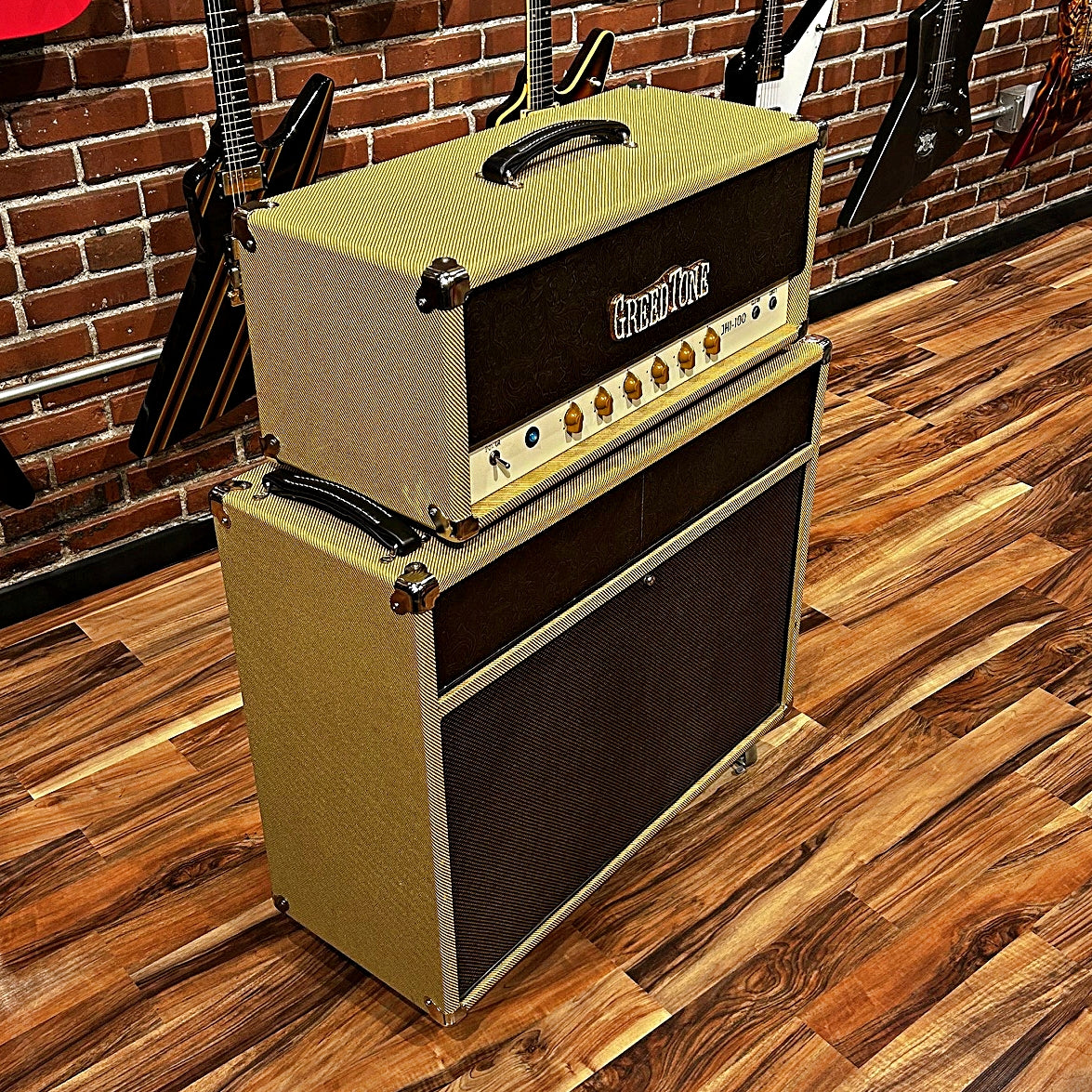 Greedtone JHI-100 100 watt Tube Amp and Matching 2 x 12" Cab