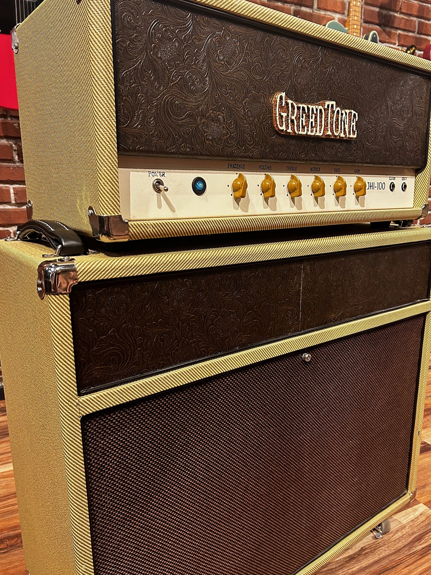 Greedtone JHI-100 100 watt Tube Amp and Matching 2 x 12" Cab