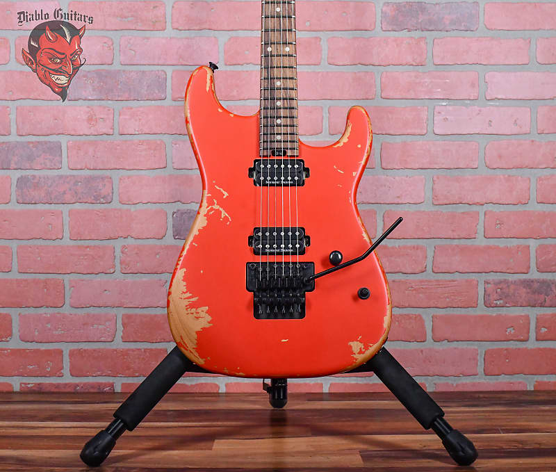 Charvel Pro-Mod Relic San Dimas Style 1 HH FR PF Weathered Orange 2024 w/Gigbag