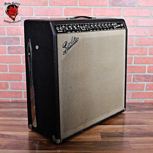 Fender Vintage 1967 Black Panel Super Reverb 45w 4 x 10" Combo with Stock Iron and Speakers w Covers