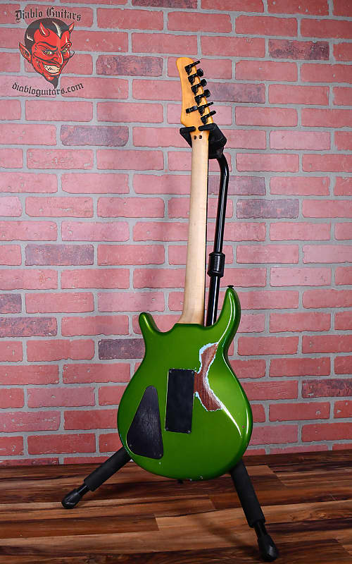 Hamer USA SS2 “BK” Custom Steve Stevens Signature  Metallic Green with Black “BK” Lettering 1987 w/OHSC