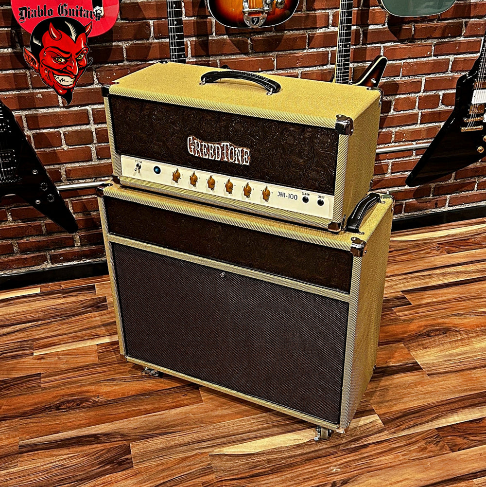 Greedtone JHI-100 100 watt Tube Amp and Matching 2 x 12