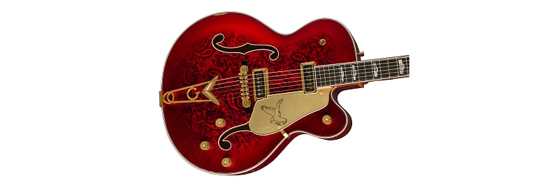
                      
                        Gretsch Custom Shop USA G6136-55 Paisley Falcon 2024 - Paisley Kandy Apple Burst Relic Masterbuilt by Gonzalo Madrigal (Pre-Order)
                      
                    