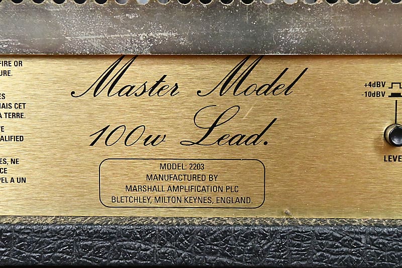 Marshall JCM 800 2203 Reissue 100 watt head w FX Loop 2003
