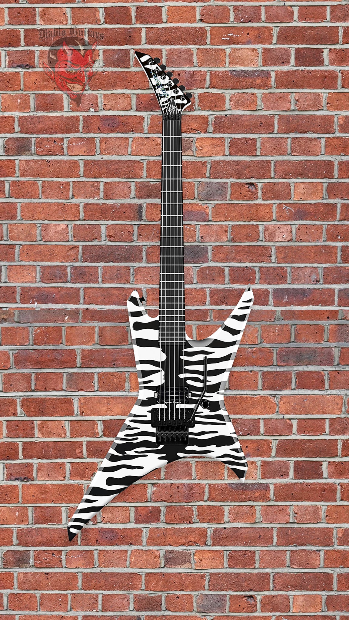 (Pre-Order) Jackson Custom Shop "Zebra Warrior Princess" 1-Hum Zebra Reverse Matching Headstock Stainless Frets 2025