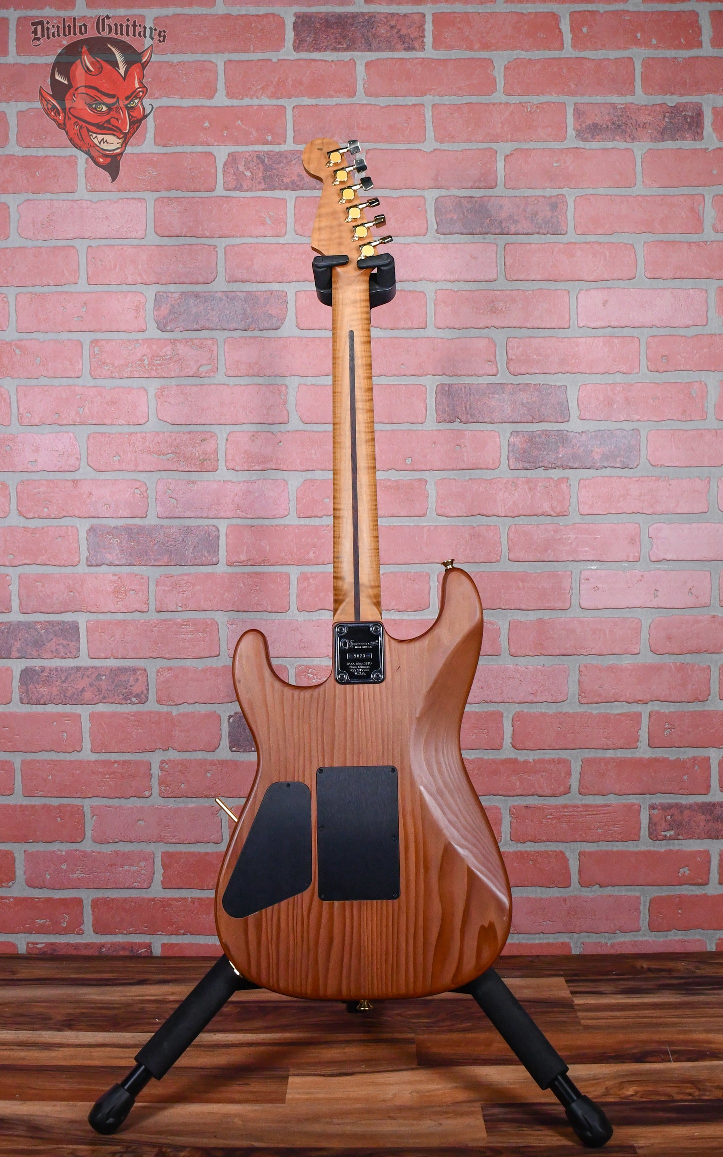 Charvel USA Custom Shop Music Zoo Exclusive Carbonized Recycled Redwood San Dimas Natural Oiled 2012 w/hardshell Case