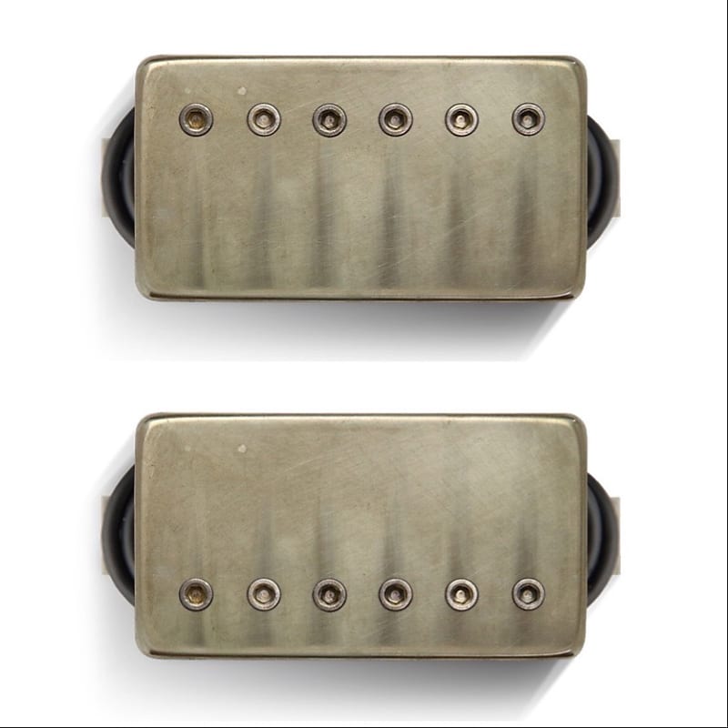 Bare Knuckle Crawler Set Aged Raw Nickel Covers w/Aged Nickel Bolts Alnico 4/Alnico 5 Magnets 53mm Trem Spacing