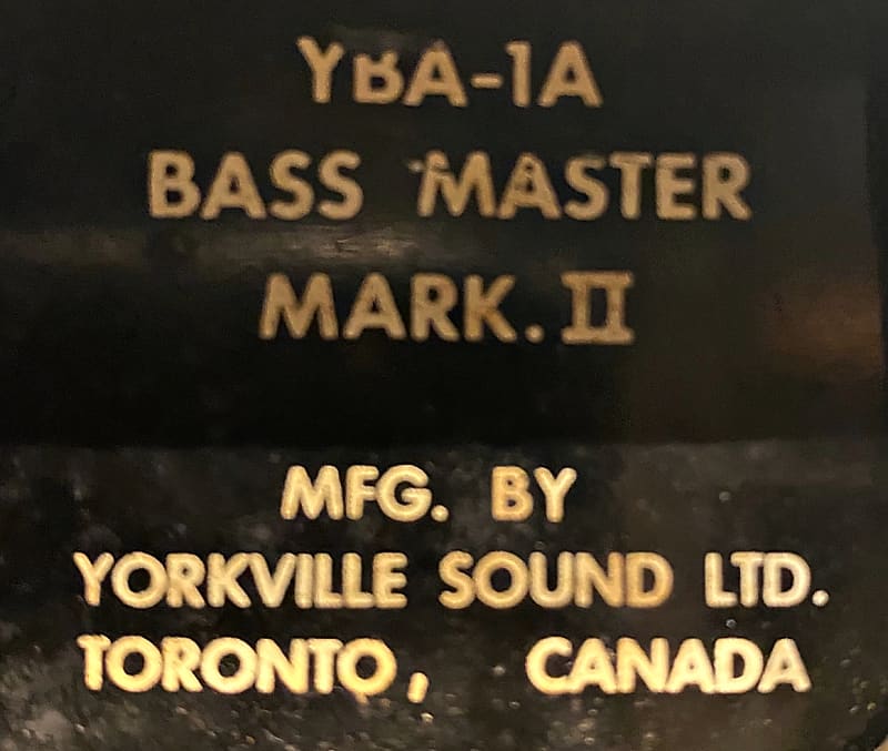 Traynor Vintage 1970 YBA-1 Bass Master Mark II and Matching YC-610 6 x 10" Cab