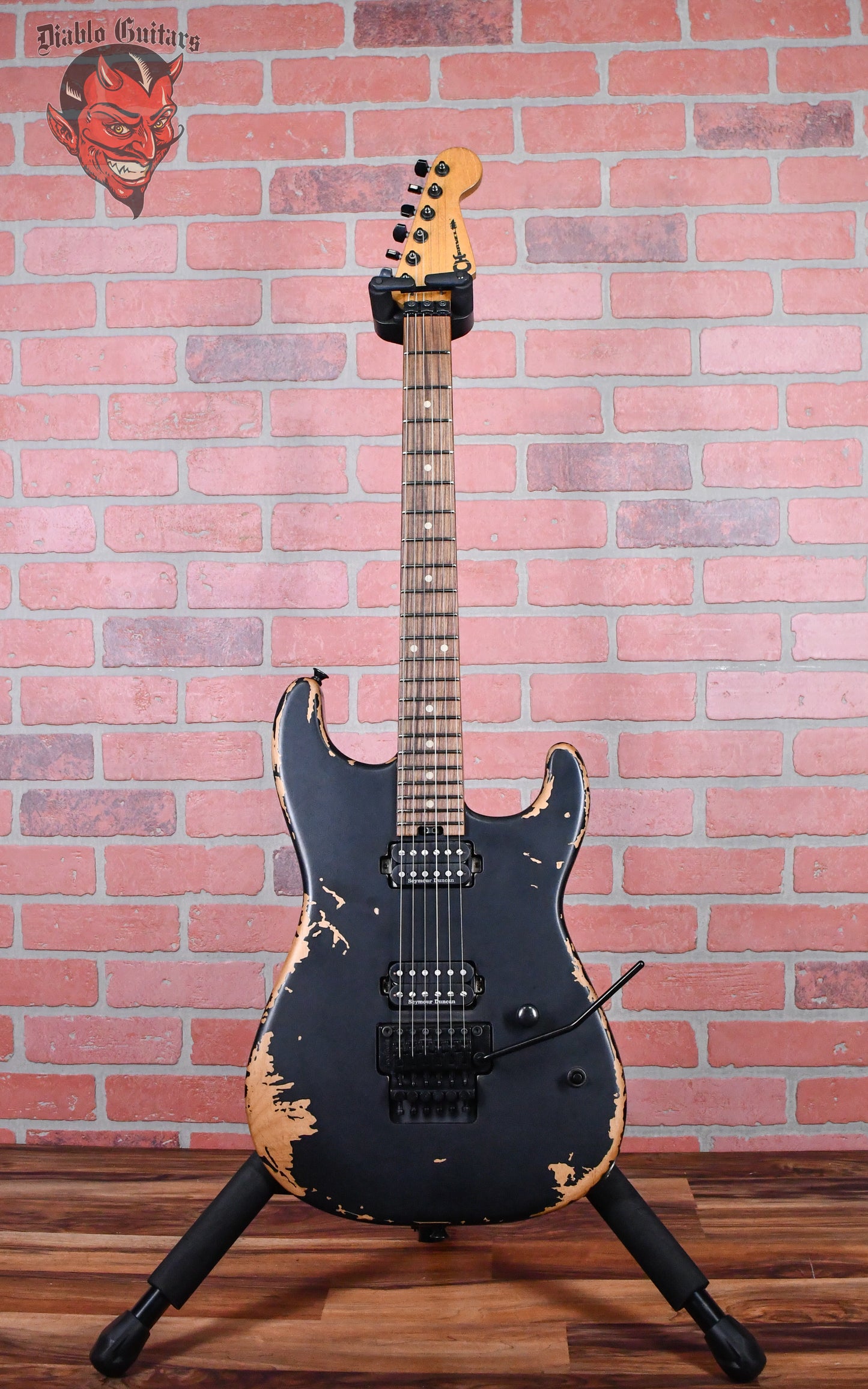 Charvel Pro-Mod Relic San Dimas Style 1 HH FR PF Weathered Black 2024 w/Gigbag