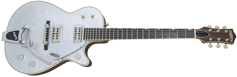 
                      
                        Gretsch G6129T-59 Vintage Select ‘59 Silver Jet with Bigsby Silver Sparkle 2023 w/OHSC
                      
                    